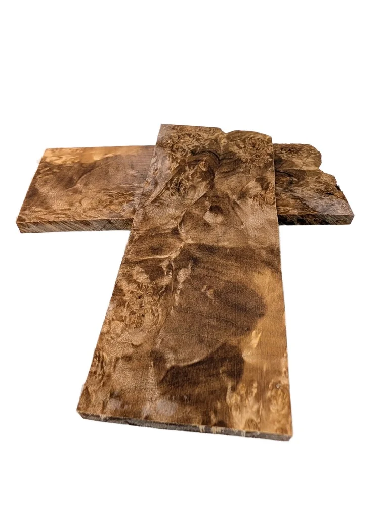 Stabilized Maple Burl Bookmatch Set (5x2x0.25)