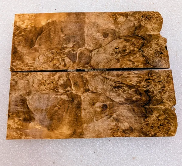 Stabilized Maple Burl Bookmatch Set (5x2x0.25) — photo 2