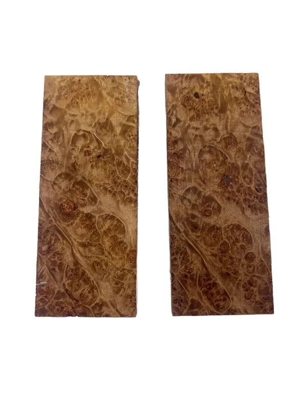 Stabilized Maple Burl Knife Handle Scales (5x2x0.375) — photo 2