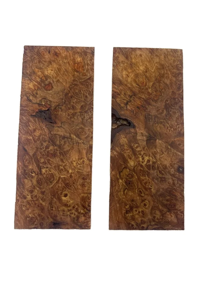 Stabilized Maple Burl Wood Scales (5x2x0.25)