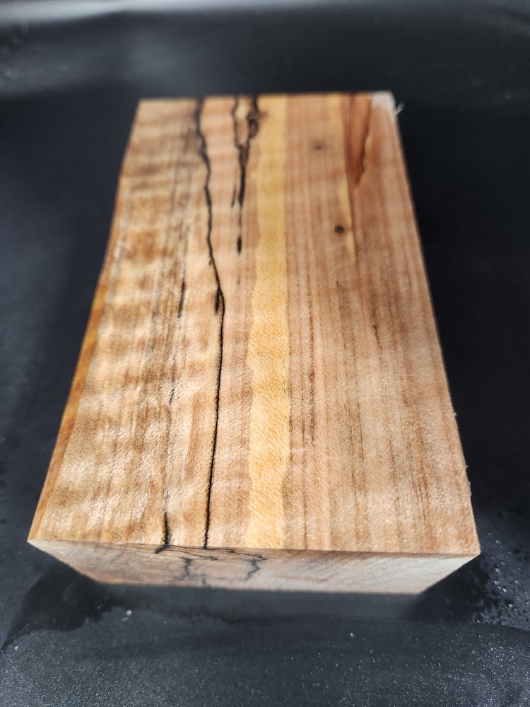 Stabilized Maple Knife Handle Block โ Wood Handles for Knives (5x2.875x1.625)