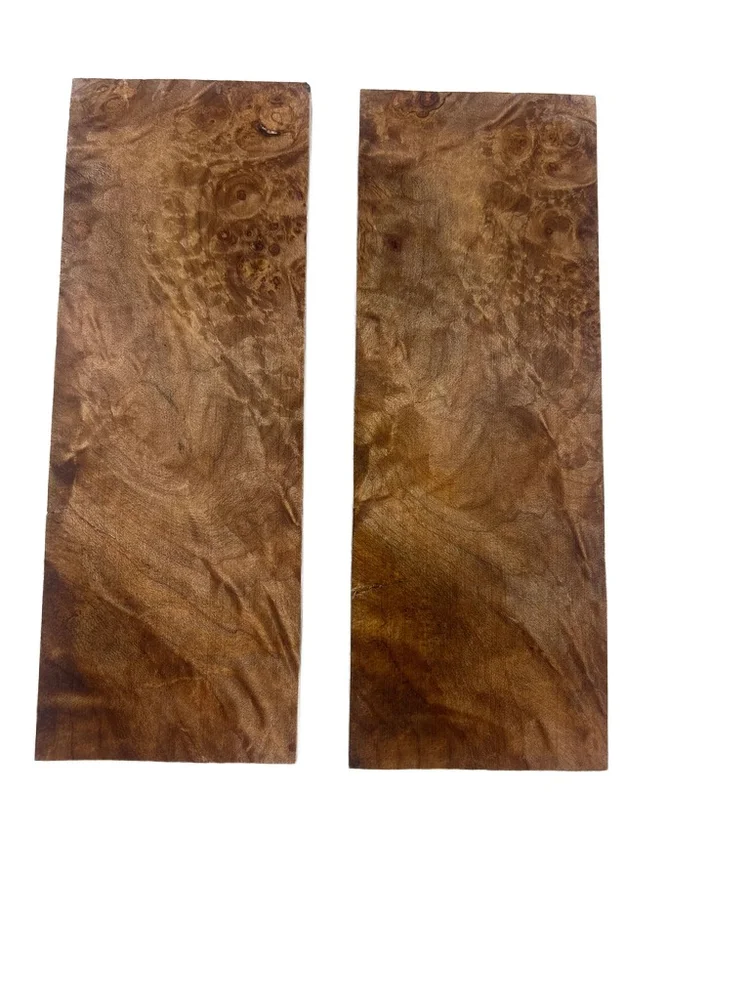 Premium Stabilized Maple Burl Knife Scales (6x2x0.375)