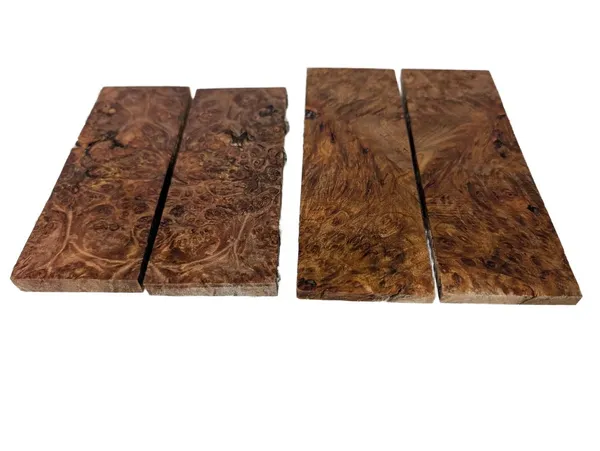 Lot of AAA Stabilized Maple Burl Knife Handle Scales (5x2x0.25) — photo 4