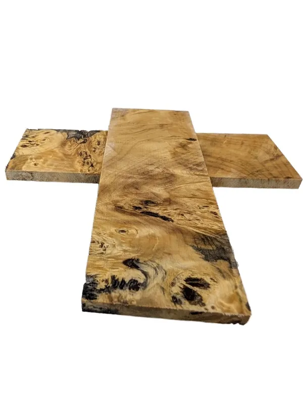 Hand-Selected Stabilized California Buckeye Burl Knife Scales (6x2x0.25) — photo 2