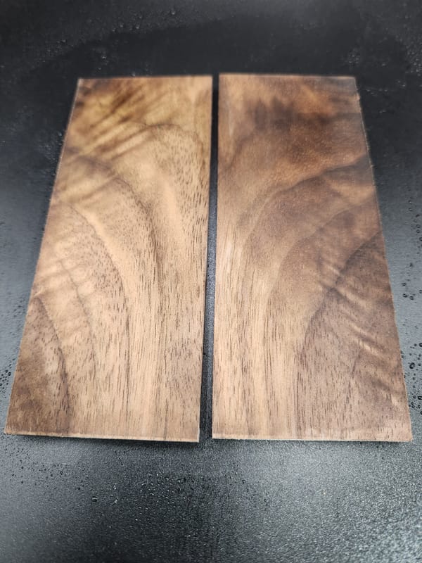 Clear Stabilized Walnut Knife Scales — photo 2