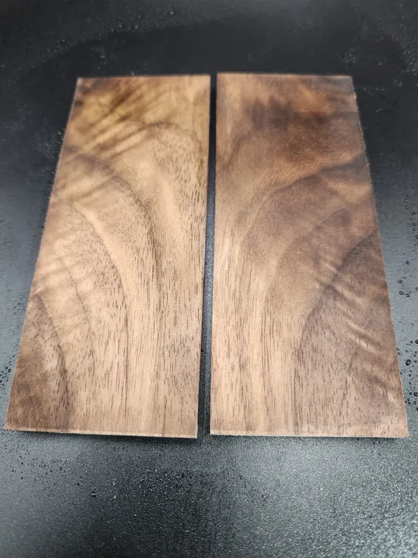 Clear Stabilized Walnut Knife Scales — photo 2