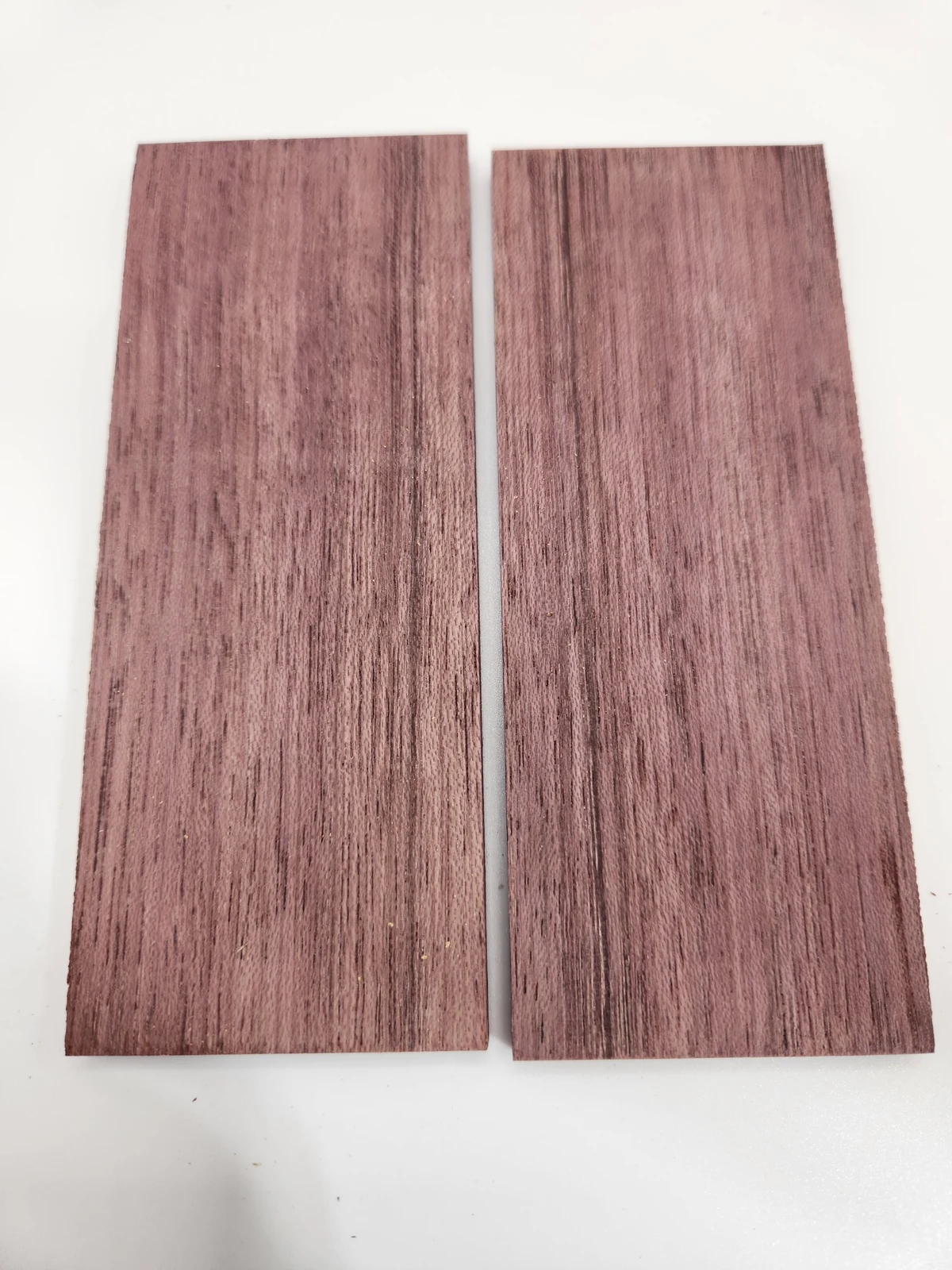 Stabilized Purpleheart Knife Scales Handle Blanks Pair 5x2x0.25 Knifemaking