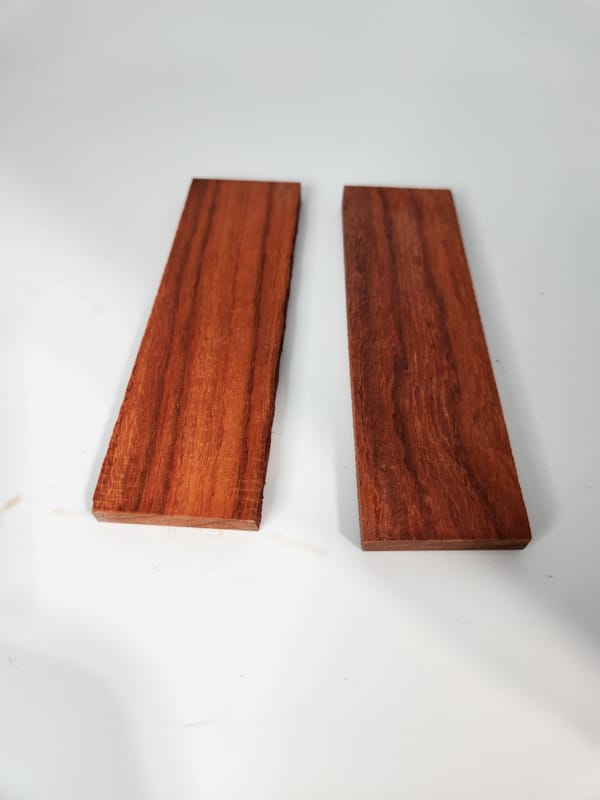 Natural Padauk Knife Scales — photo 2