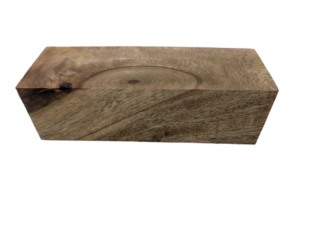 Stabilized Curly Mango Knife Handle Block (6x2x1.875)
