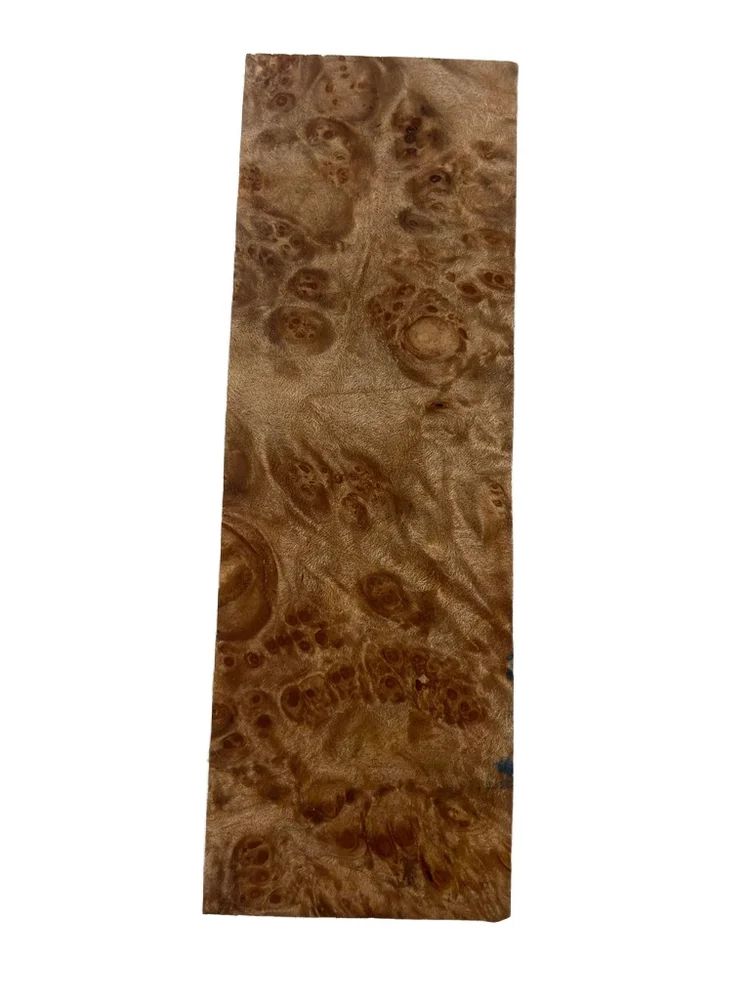 Stabilized Maple Burl Knife Handle Block (6x2x0.875)