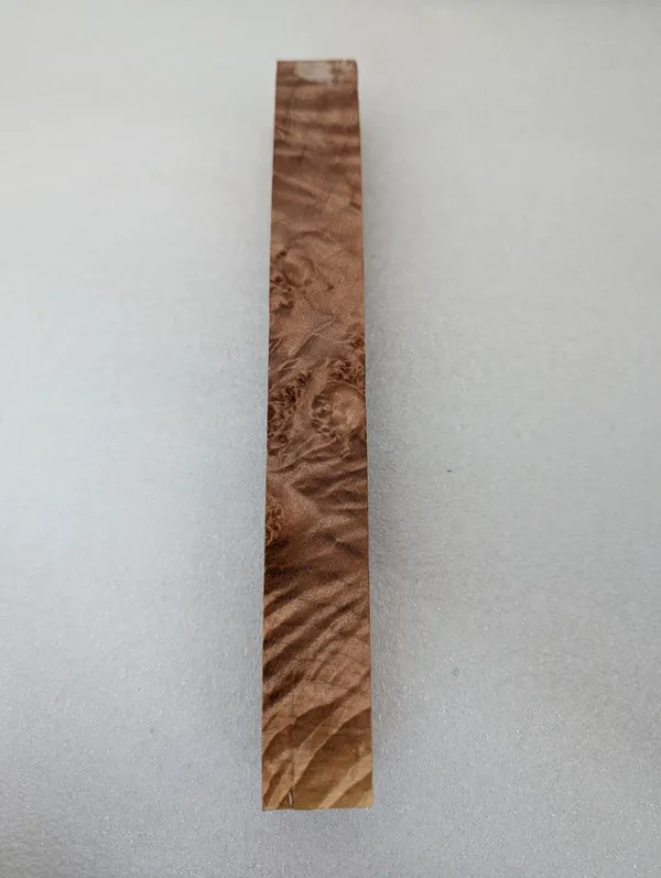 Clear Stabilized Burl Maple Pen Blank