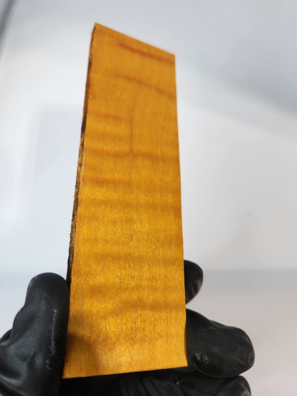 Maple Knife Scales – Aztec Gold Dyed (5x1.5x0.25)