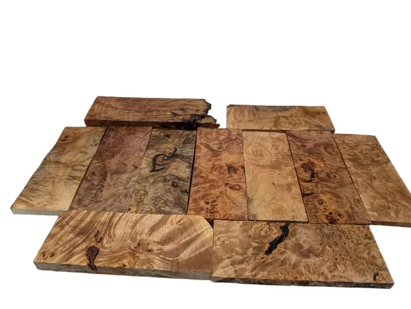 Lot of Stabilized Maple Burl Offcuts — photo 1