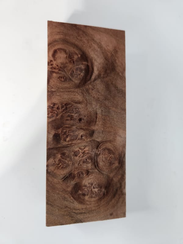 Clear Stabilized Burl Maple Handle Block
