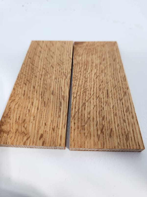 Matched Tigerwood Knife Scales – Figured Wood for Handles