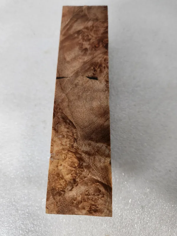 Clear Stabilized Burl Maple Handle Block — photo 3