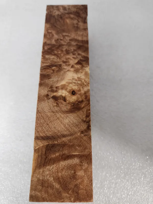 Clear Stabilized Burl Maple Handle Block — photo 2
