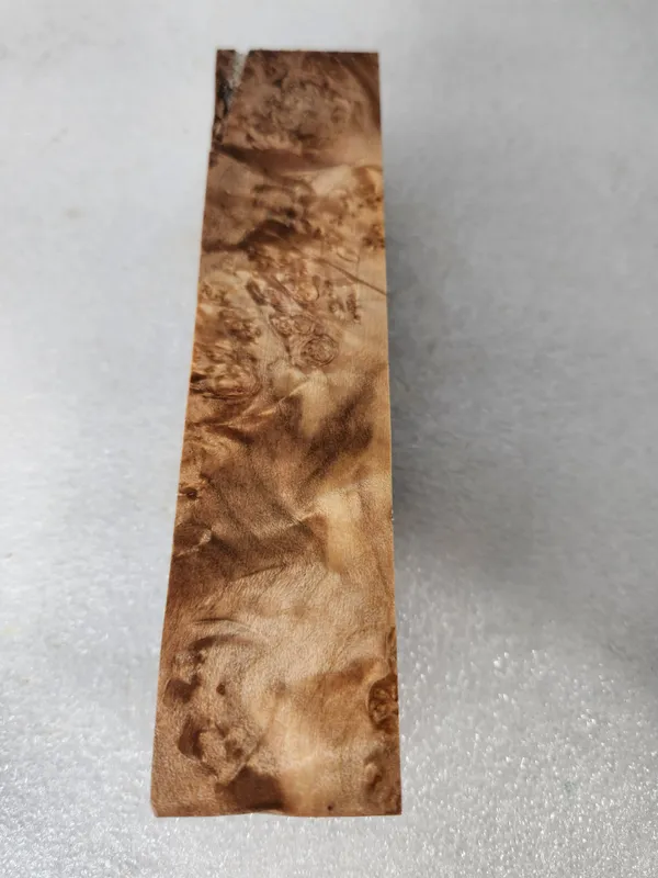Clear Stabilized Burl Maple Handle Block