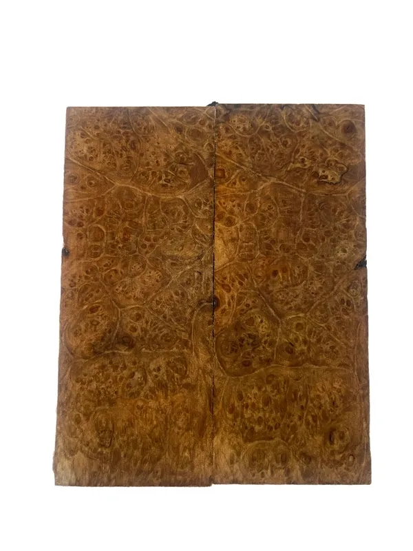 Hand-Selected Bookmatched Stabilized Maple Burl Scales (5x2x0.25) — photo 1