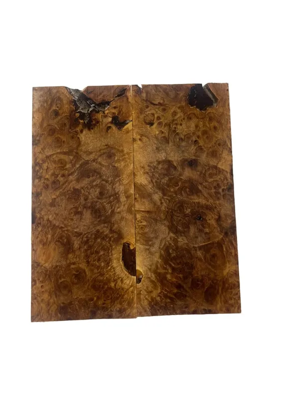 Premium Bookmatched Stabilized Maple Burl Scales (5x2x.32) — photo 3