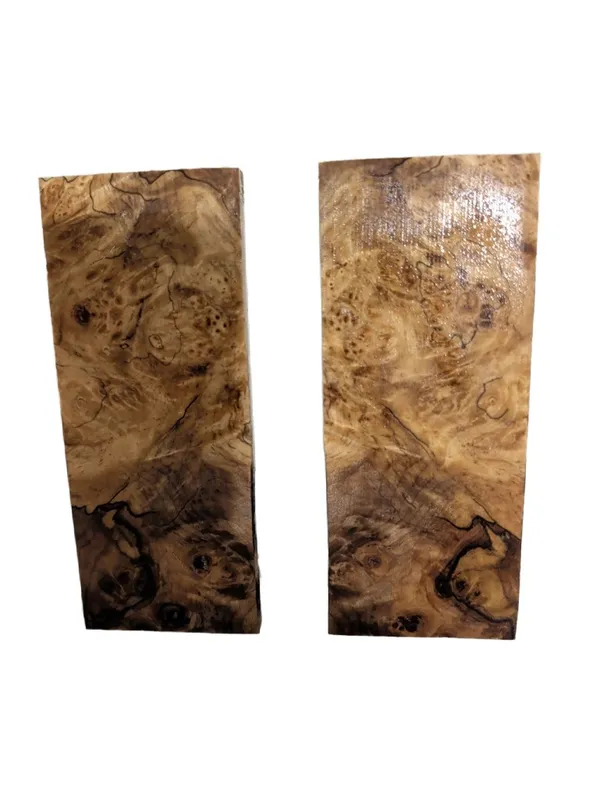 Stabilized Maple Burl Knife Scales (5x2x.315) — photo 3