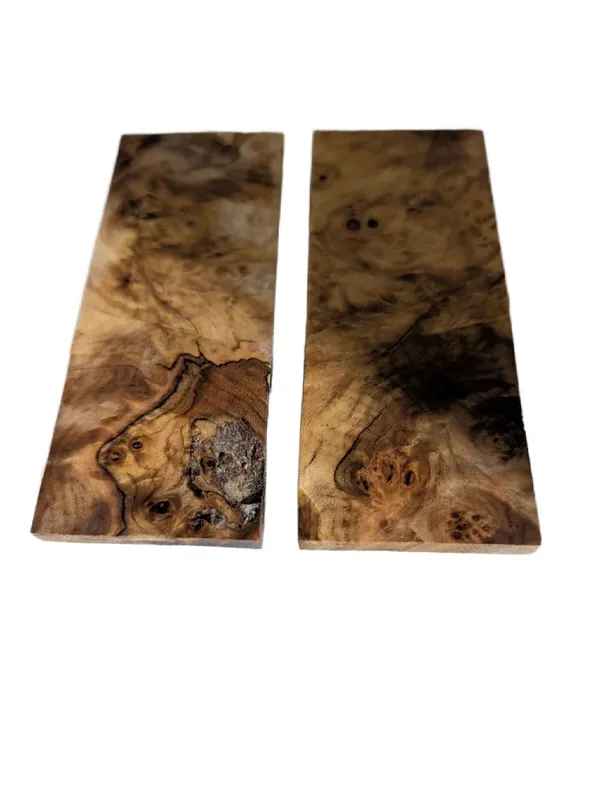 Stabilized Maple Burl Knife Scales (5x2x.315) — photo 2