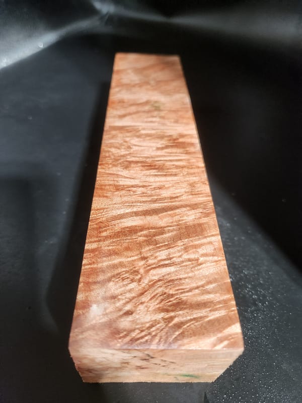 Clear Stabilized Burl Maple Handle Block — photo 4