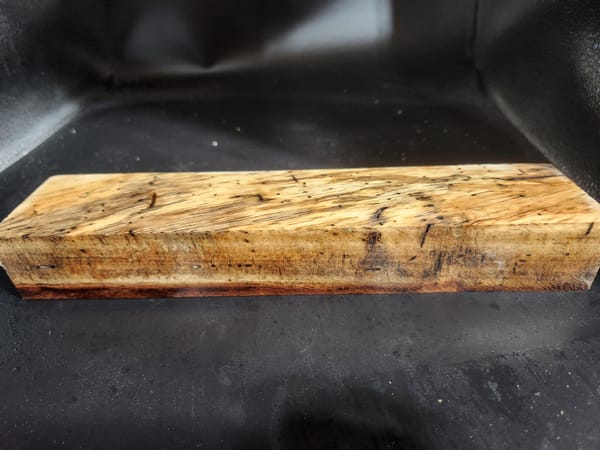 Clear Stabilized Monkeypod Handle Block