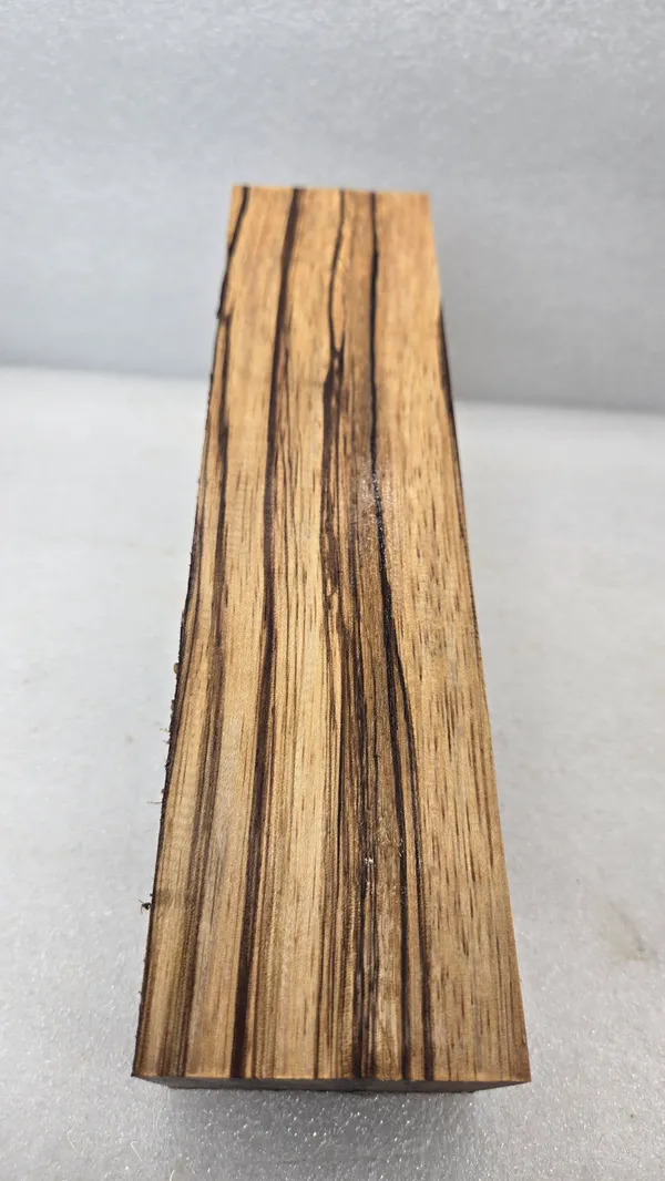 Clear Stabilized Zebrawood Turning Blank — photo 2