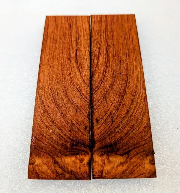 Figured Burl Amboyna Knife Scales