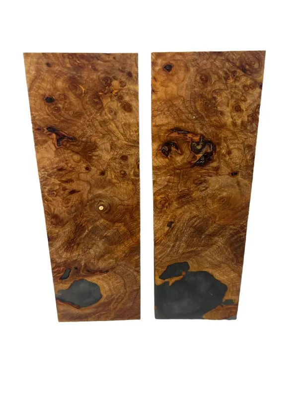 Exhibition Grade Resin Graphite Dyed Stabilized Maple Scales (6x2x0.25) — photo 2