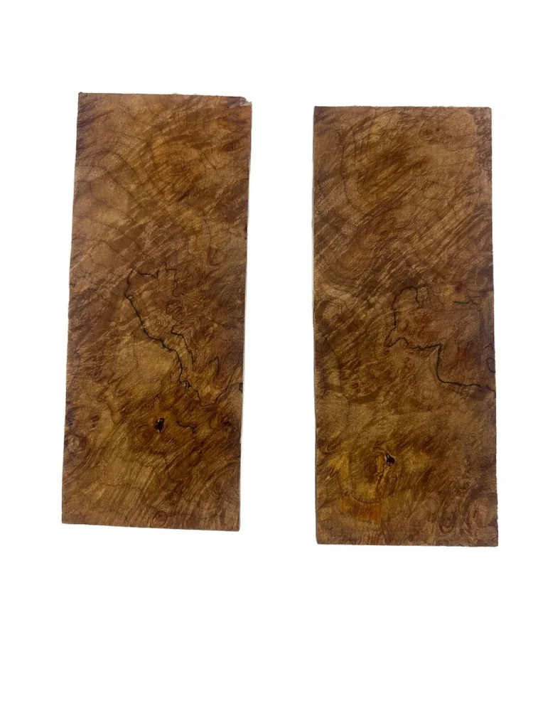 Stabilized Maple Burl Knife Scales (5x2x0.25)