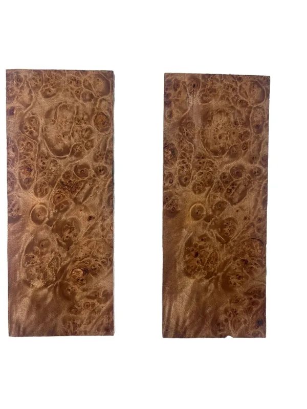 Exhibition Grade Stabilized Maple Burl Scales (5x2x0.24) — photo 3