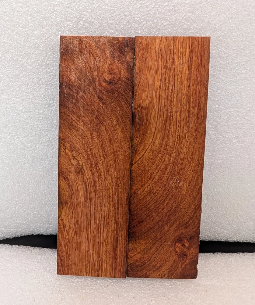 Figured Burl Amboyna Knife Scales