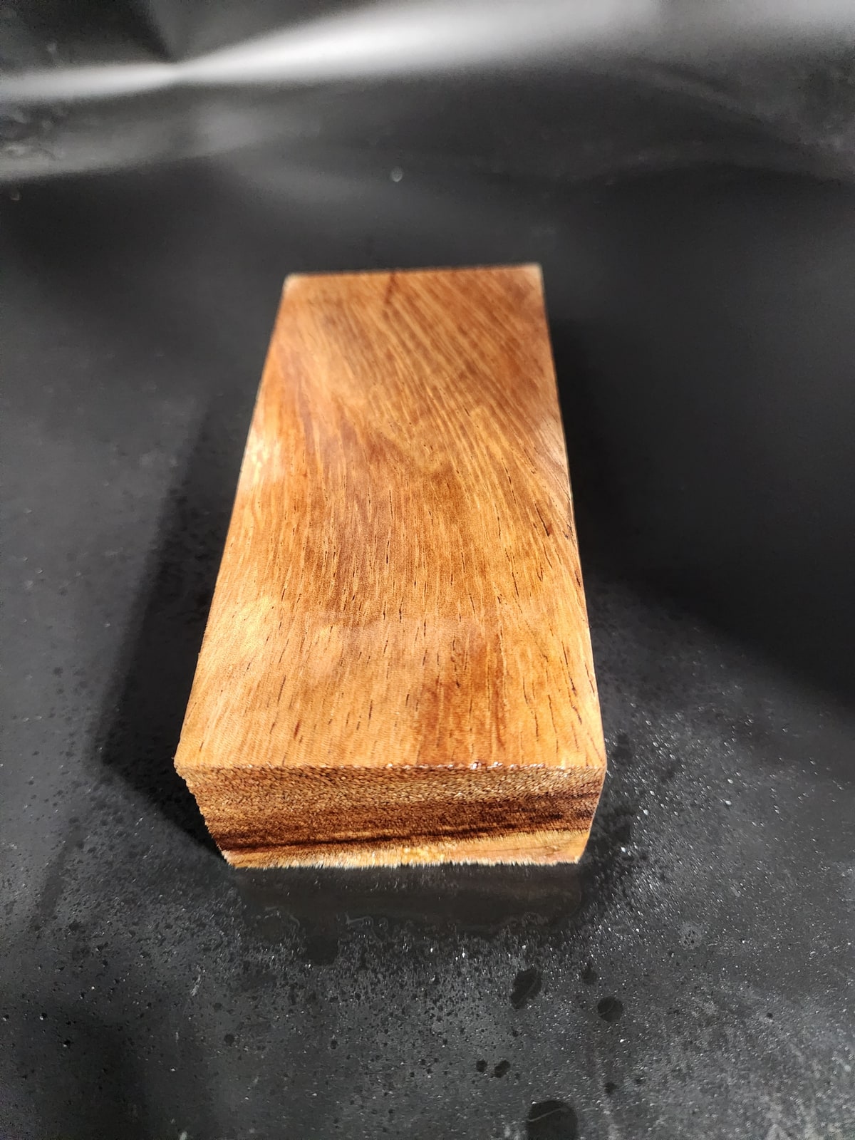 Stabilized Monkeypod Knife Handle Block – Wood Handles for Knives (5x2.25x1.375)