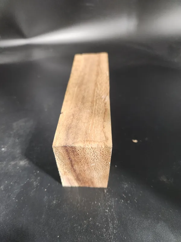 Clear Stabilized Monkeypod Handle Block — photo 3