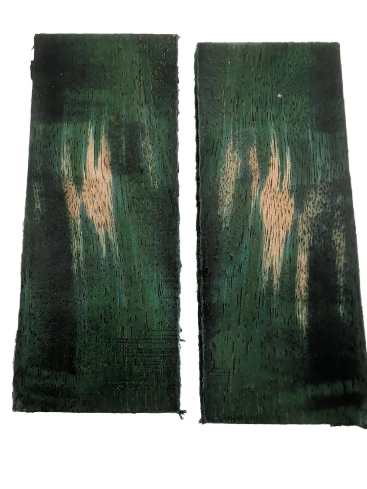 Stabilized Mango - Emerald Green Dyed Knife Scales (5x2x0.25)