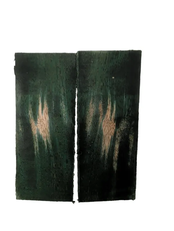 Stabilized Mango - Emerald Green Dyed Knife Scales (5x2x0.25) — photo 2