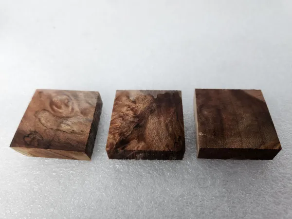 Clear Stabilized Burl Maple Ring Blank