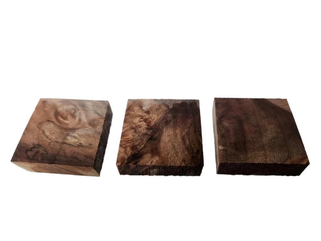 Stabilized Maple Burl Ring Turning wood (1.5x1.5x0.5)