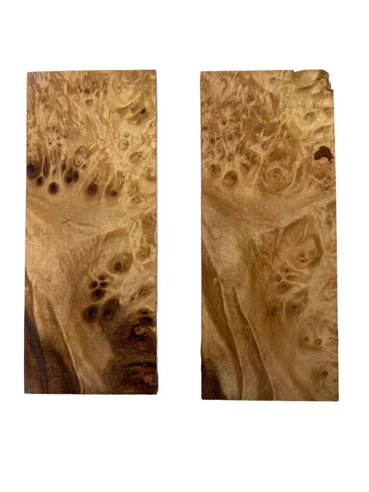 Exhibition Grade Stabilized Maple Burl Scales (5x2x0.25)