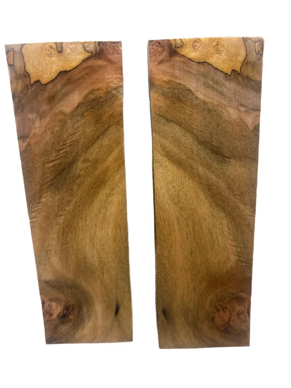 Stabilized Curly Maple Knife Scales (6x1.875x.335) — photo 2