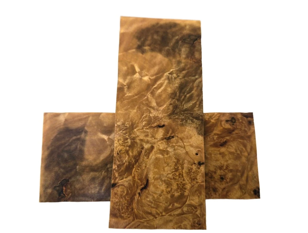 Stabilized Maple Burl Bookmatch Set (5x2x0.25)