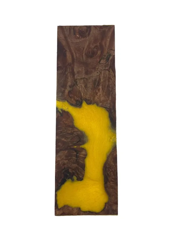 Premium Stabilized Resin Gold Maple Knife Handle Block (6x1.875x0.75) — photo 3