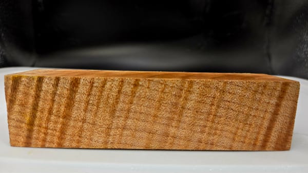 Clear Stabilized Maple Hidden Tang Block