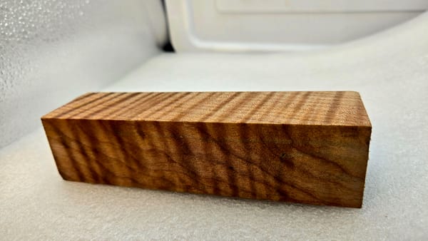 Clear Stabilized Maple Hidden Tang Block — photo 6