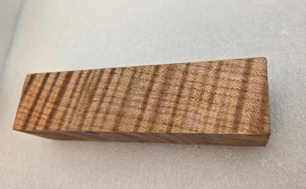 Clear Stabilized Maple Hidden Tang Block — photo 5