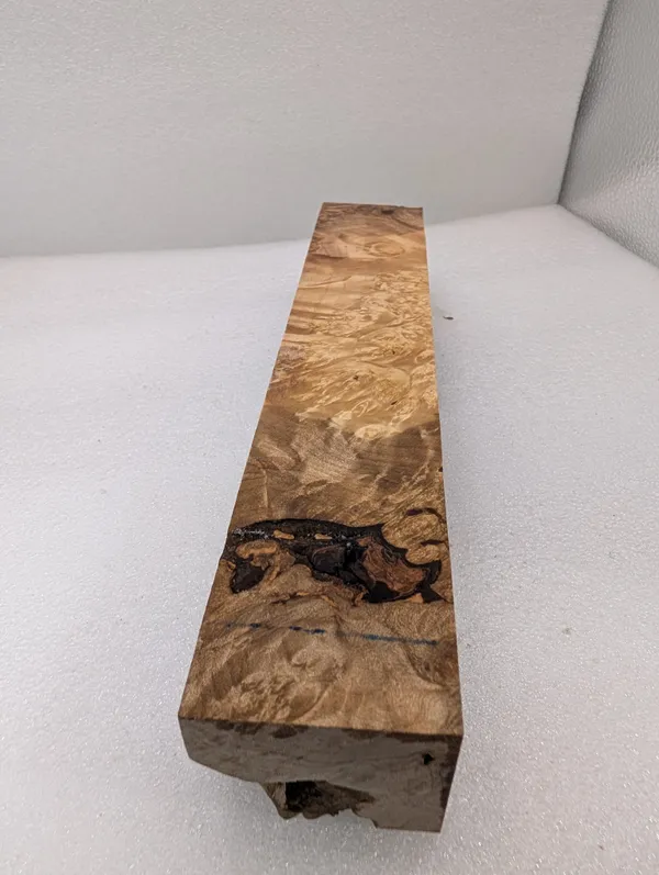 Premium Stabilized Maple Burl Turning Blank (9.75x1.875x1.5) — photo 2
