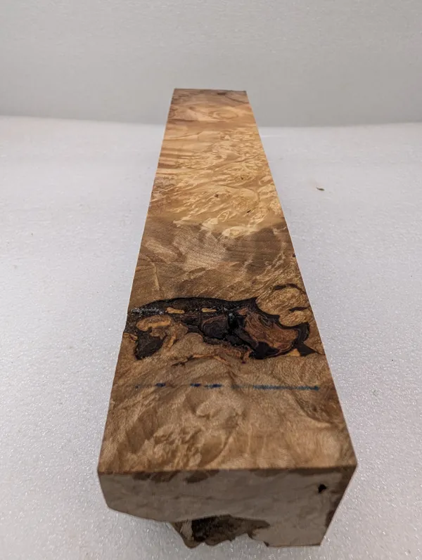 Premium Stabilized Maple Burl Turning Blank (9.75x1.875x1.5) — photo 3