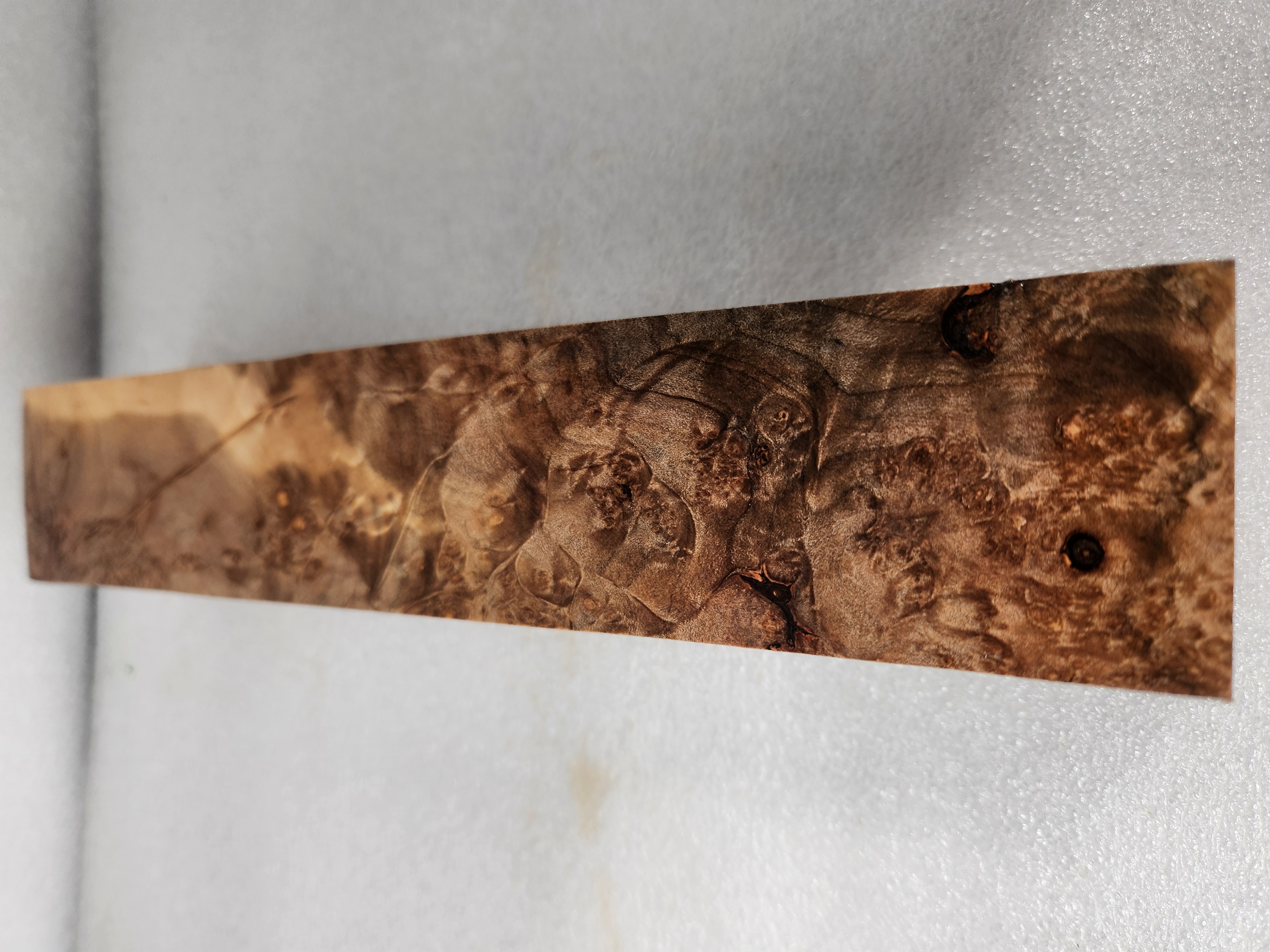Clear Stabilized Burl Maple Turning Blank